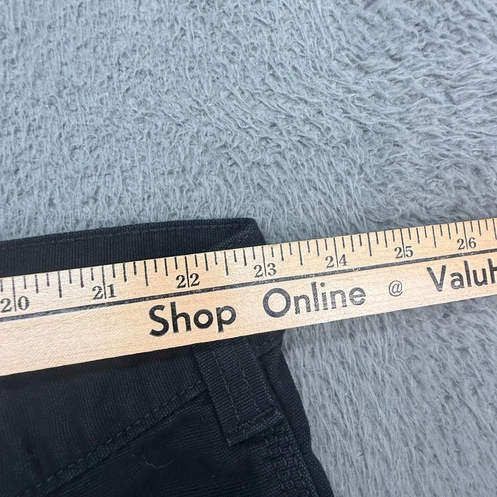 Carhartt Canvas Work Pants Mens 46x30 Black Rugged Flex Relaxed Fit BN2291-M